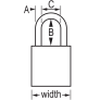 MASTER LOCK A1105KABLK SAFETY PADLOCKS