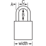 MASTER LOCK A1105ORJ SAFETY PADLOCKS