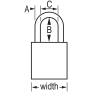 MASTER LOCK A1106KABLU SAFETY PADLOCKS