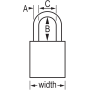 MASTER LOCK A1165KAMKW417ORJ SAFETY PADLOCKS