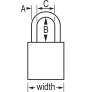 MASTER LOCK A1106KAORJ SAFETY PADLOCKS