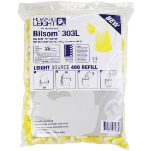 BILSOM 303L EARPLUGS REFILL PACK SNR 33dB NRR 29dB