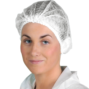 PORTWEST D100WHR PP DISPOSABLE MOB CAP, WHITE (3000PCS/PKT)