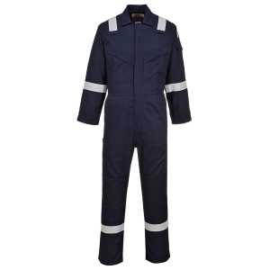 PORTWEST FR21 LIGHTWEIGHT FR COVERALL NAVY BLUE 210GM ATPV 9.1 CAL