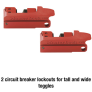 MASTER LOCK 1457E410KA STANDARD ELECTRICAL LOCKOUT KIT WITH PLASTIC LOCKS – TOOLBOX
