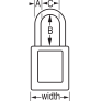 MASTER LOCK 406TEAL ZENEX SAFETY PADLOCKS