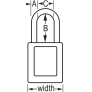 MASTER LOCK 410GRN ZENEX SAFETY PADLOCKS