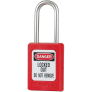 MASTER LOCK S33RED ZENEX SNAP LOCK SAFETY PADLOCK KEYED DIFFERENT