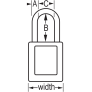 MASTER LOCK S33WHT GLOBAL ZENEX SNAP LOCK SAFETY PADLOCKS