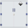 PPESAFETY 808004 PP ACID/CORROSIVE SAFETY CABINET 30 GAL