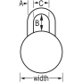 MASTER LOCK 1500LH COMBINATION PADLOCK