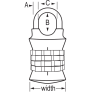 MASTER LOCK 1535DWD COMBINATION PADLOCK