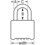 MASTER LOCK 175DLH COMBINATION PADLOCK