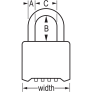 MASTER LOCK 175LHSS COMBINATION PADLOCK
