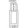 MASTER LOCK 411KAMKLTW417GRN ZENEX SAFETY PADLOCKS