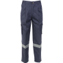 PYROVATEX FRC JACKET & PANTS W/ REFLECTIVE STRIPES, NAVY BLUE