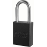 MASTER LOCK A1166MKBLK ANODIZED ALUMINUM SAFETY PADLOCKS