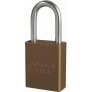 MASTER LOCK A1166MKBRN ANODIZED ALUMINUM SAFETY PADLOCKS