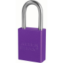 MASTER LOCK A1166MKPRP ANODIZED ALUMINUM SAFETY PADLOCKS