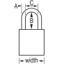 MASTER LOCK A1167KABLU SAFETY PADLOCKS
