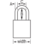 MASTER LOCK A1167KAMKW417BLK SAFETY PADLOCKS