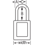 MASTER LOCK S33GRN ZENEX SNAP LOCK SAFETY PADLOCKS KEYED DIFFERENT