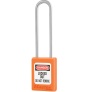 MASTER LOCK S33LTORJ GLOBAL ZENEX SNAP LOCK SAFETY PADLOCK KEYED DIFFERENT, EXTRA LENGTH SHACKLE