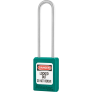 MASTER LOCK S33LTTEAL GLOBAL ZENEX SNAP LOCK SAFETY PADLOCK KEYED DIFFERENT, EXTRA LENGTH SHACKLE