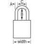 MASTER LOCK A1167KARED SAFETY PADLOCKS