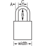 MASTER LOCK A1167PRP ANODIZED ALUMINUM SAFETY PADLOCKS