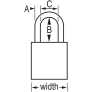 MASTER LOCK S1105RED SAFETY PADLOCKS